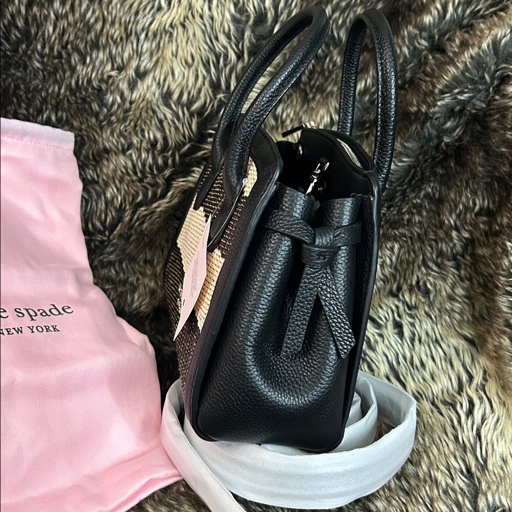 NWT 🎉HP🎉 Kate Spade Mini Woven Crossbody Satchel - Picture 7 of 10